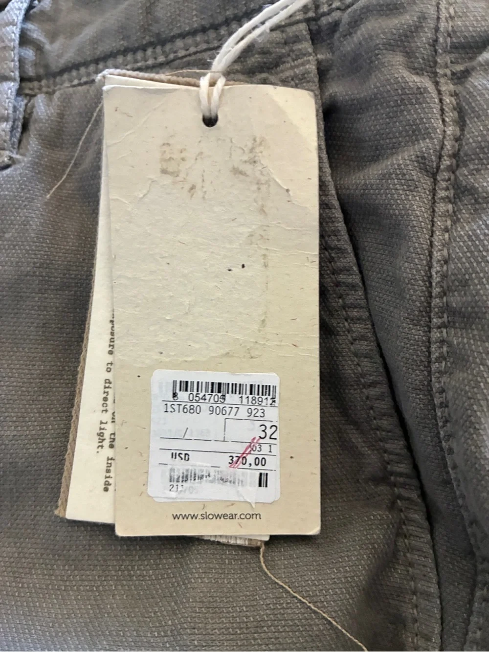 Incotex Slowear Men’s Carrot Fit “Slacks” Chino Pants